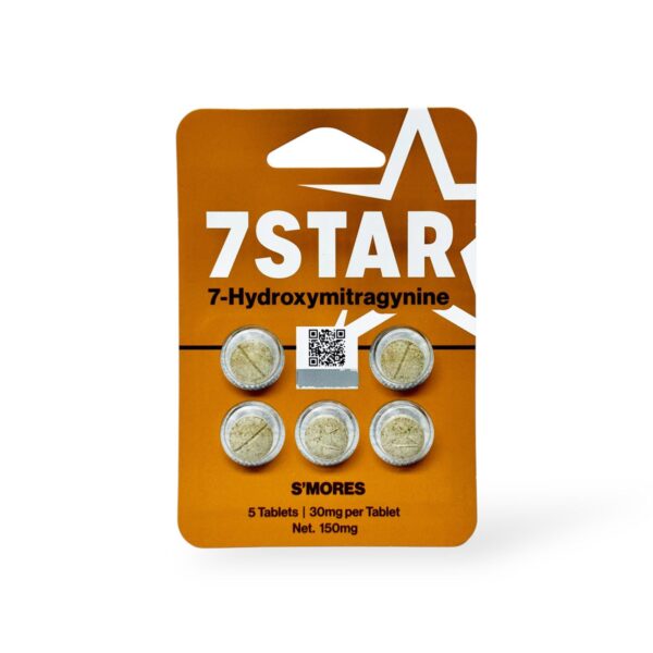 7 Star 7-Hydroxymitragynine Extract Tablets S'mores 30mg per Tablet