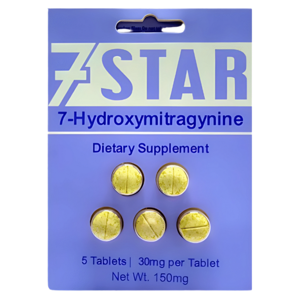 7 Star 7-Hydroxymitragynine Extract Tablets - 5ct (30mg Each)