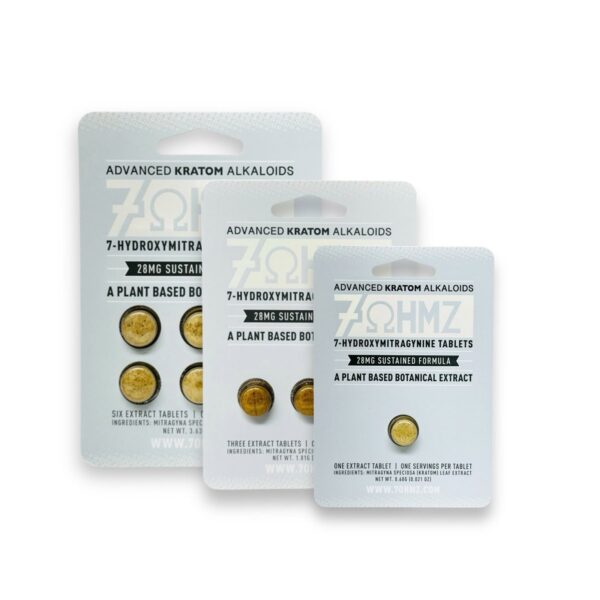 7OHMZ 7-hydroxymitragynine Sustained Formula Tablets 28mg