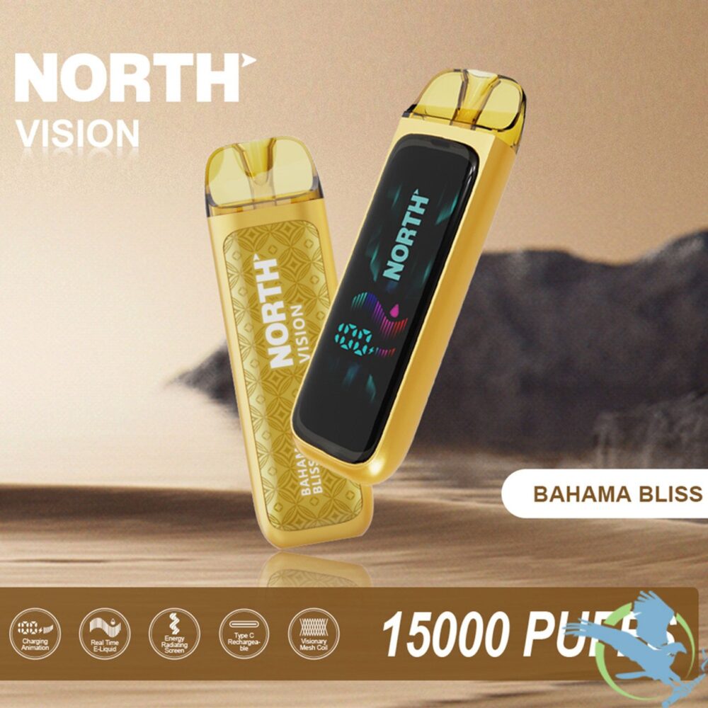 North Vision Habibi Edition 15K Puffs 15ML Disposable Device With Visionary Mesh Coil & Energy Radiating Screen - Display of 5 - Image 2