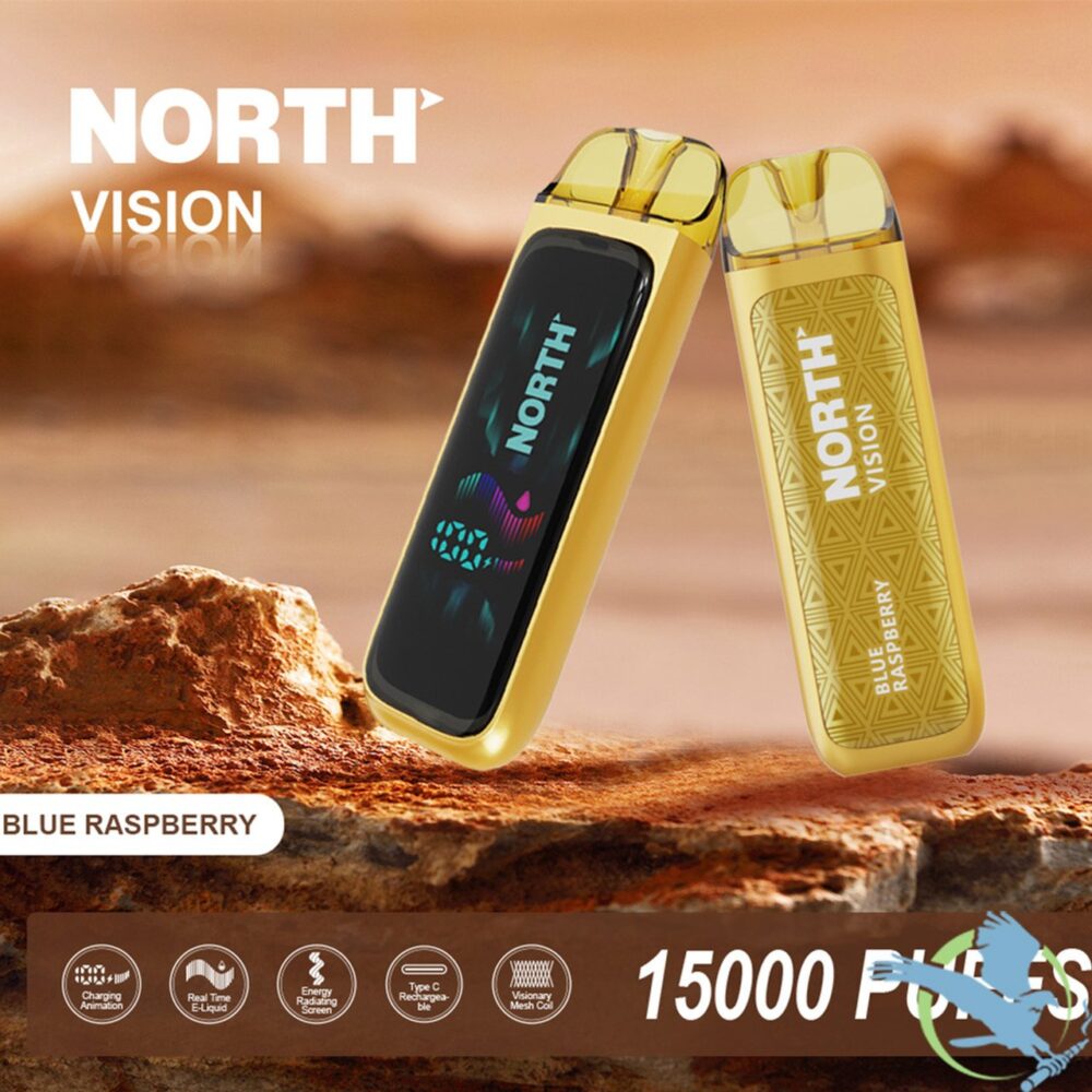 North Vision Habibi Edition 15K Puffs 15ML Disposable Device With Visionary Mesh Coil & Energy Radiating Screen - Display of 5 - Image 3