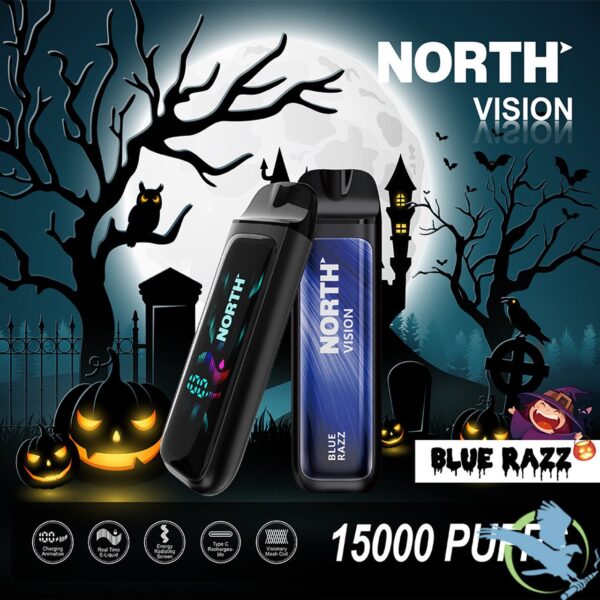 North Vision Halloween Edition 15K Puffs 15ML Disposable Device With Visionary Mesh Coil & Energy Radiating Screen - Display of 5