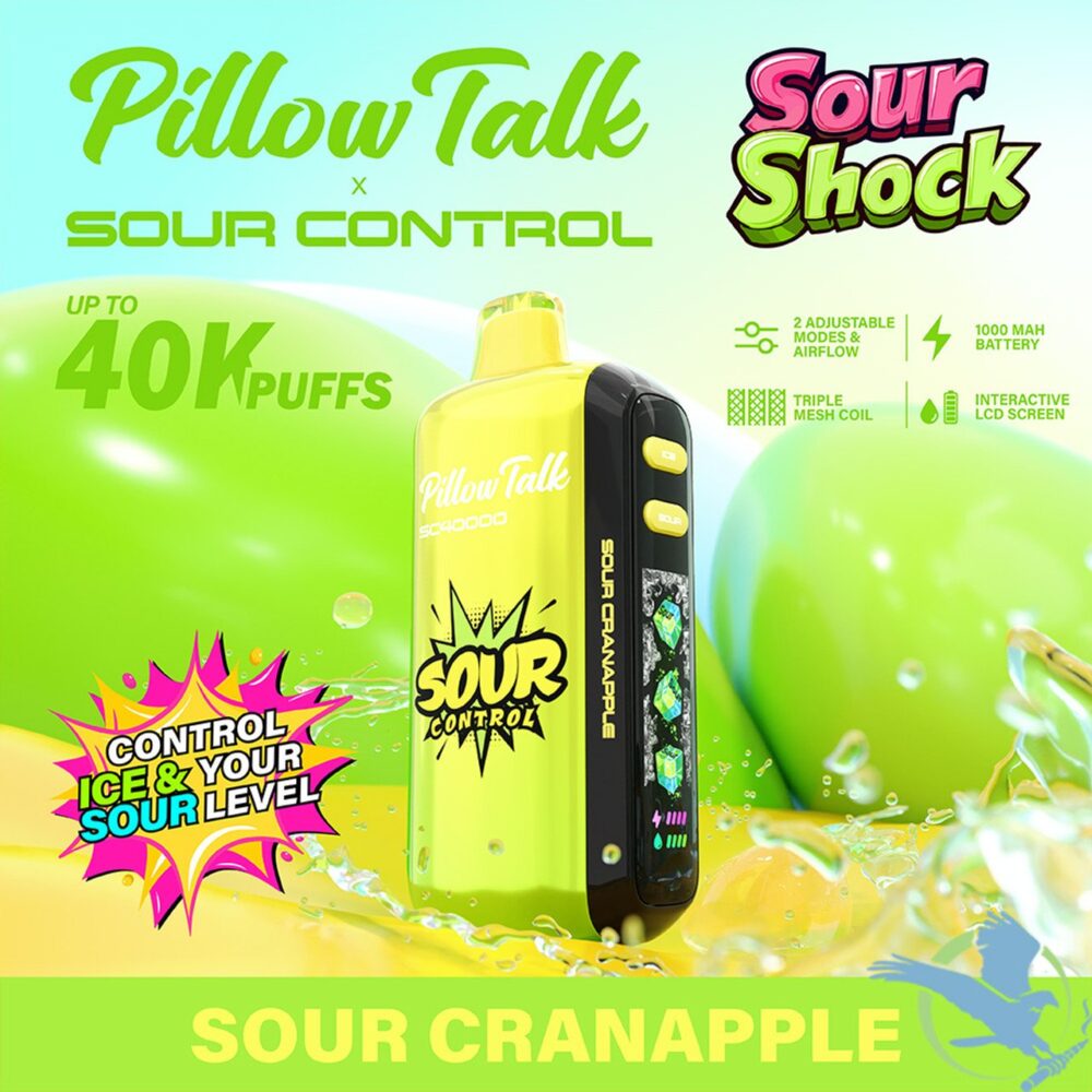 Pillow Talk Sour Control SC40000 Puffs 20ML Disposable Device With Ice & Sour Control - Display of 5 - Image 3