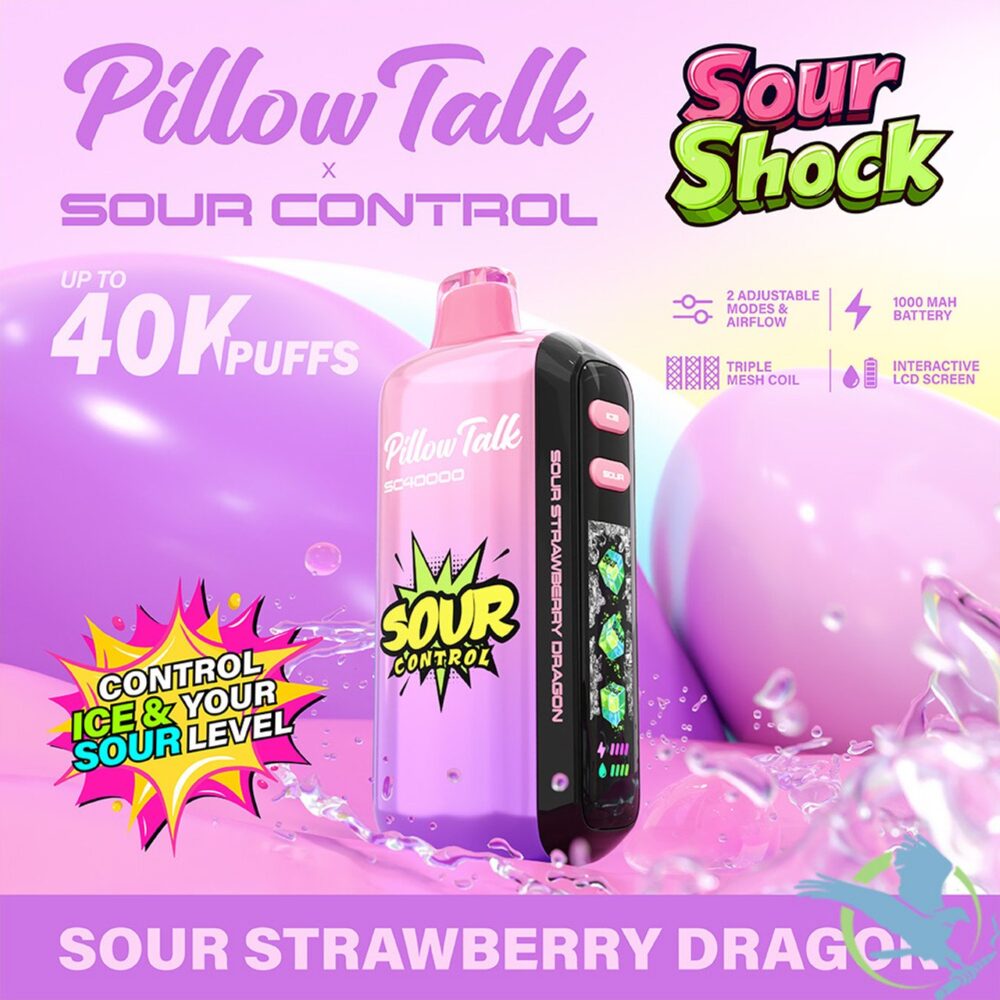 Pillow Talk Sour Control SC40000 Puffs 20ML Disposable Device With Ice & Sour Control - Display of 5 - Image 4