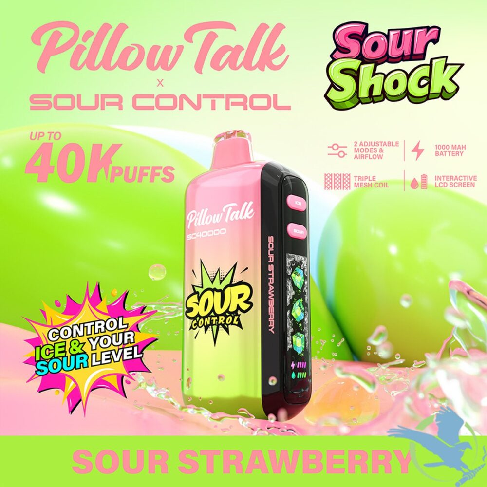 Pillow Talk Sour Control SC40000 Puffs 20ML Disposable Device With Ice & Sour Control - Display of 5 - Image 5