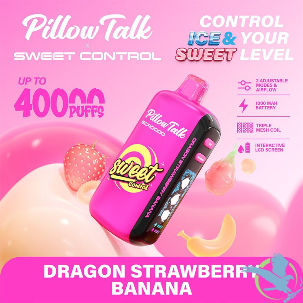 Pillow Talk Sweet Control SC40000 Puffs 20ML Disposable Device With Ice & Sweet Control - Display of 5 - Image 4