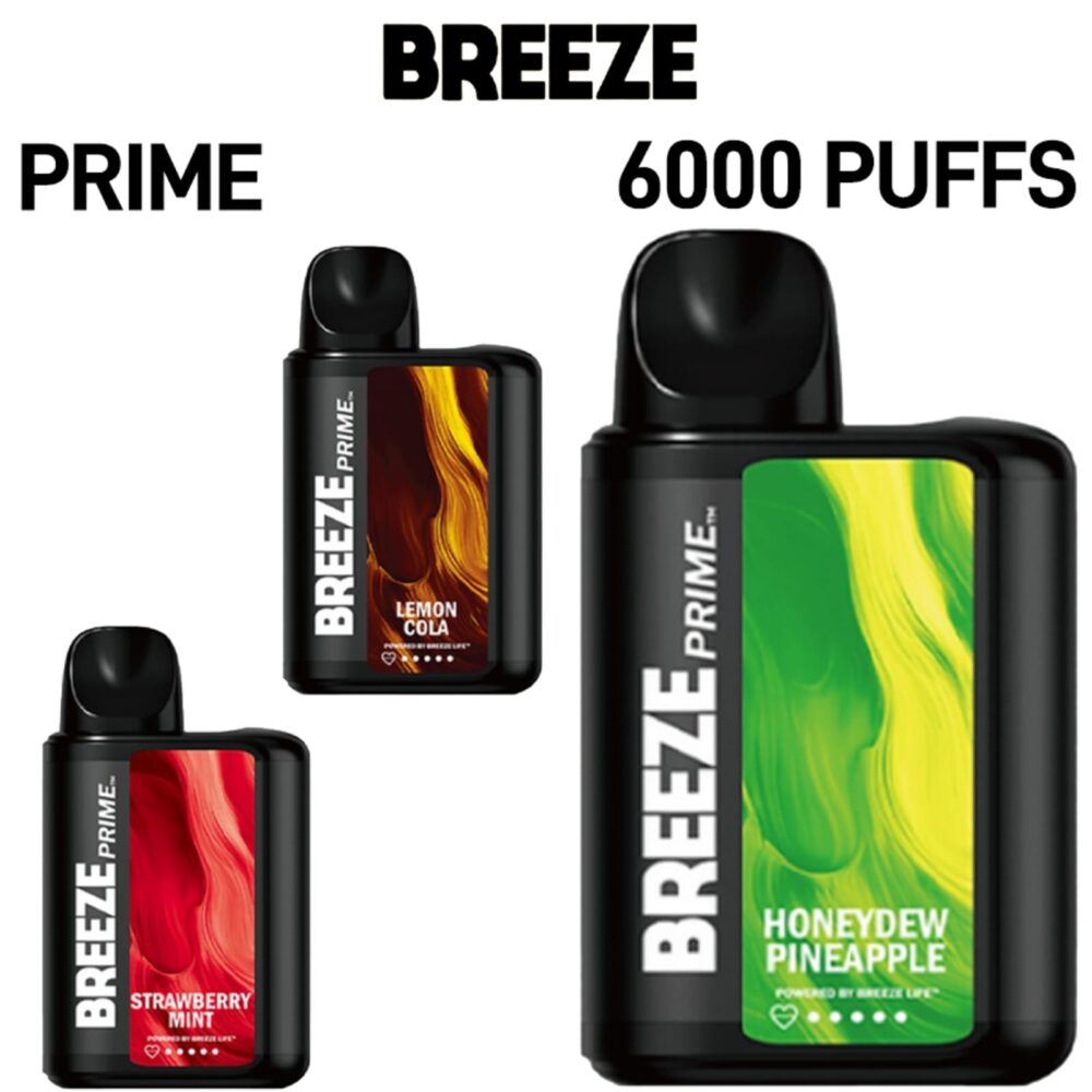 BREEZE SMOKE PRIME EDITION 6000 PUFE DISPOSABLE VAPE DEVICE