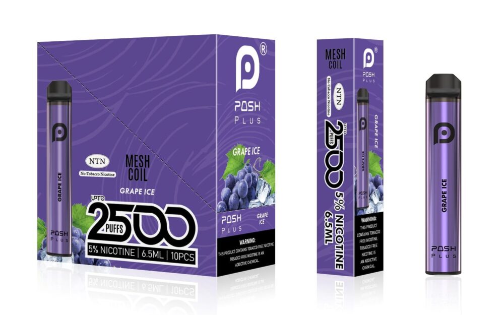 POSH PLUS XL 4.5% NIC RECHARGEABLE DISPOSABLE 2500 PUFFS 6.5 ML - Image 5