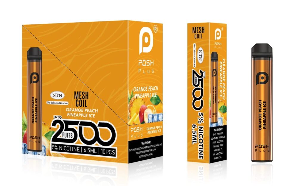 POSH PLUS XL 4.5% NIC RECHARGEABLE DISPOSABLE 2500 PUFFS 6.5 ML - Image 3