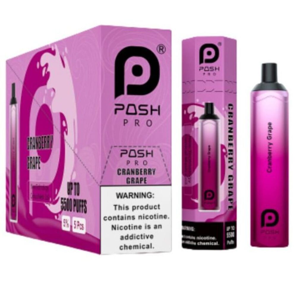 POSH PRO DISPOSABLE DEVICE 5500 PUFFS 14.5 ML 5CT DISPLAY - Image 7