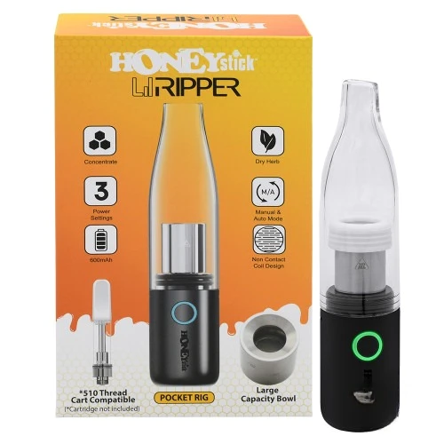 HoneyStick Lil Ripper mAh Portable E Rig Concentrate & Dry Herb Vaporizer