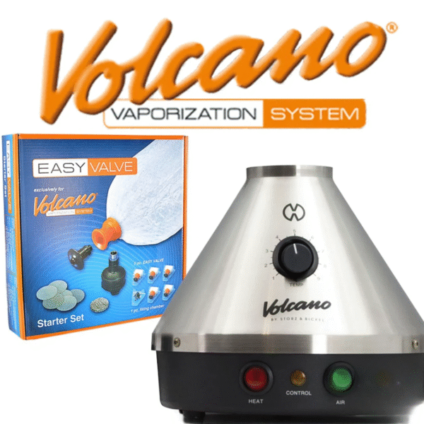 Volcano Classic Desktop Dry Herb Vaporizer With Easy Valve Starter Kit By Storz & Bickel Silver Edition