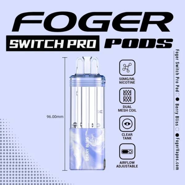 Foger Switch Replacement Pods 30K Puff Pods