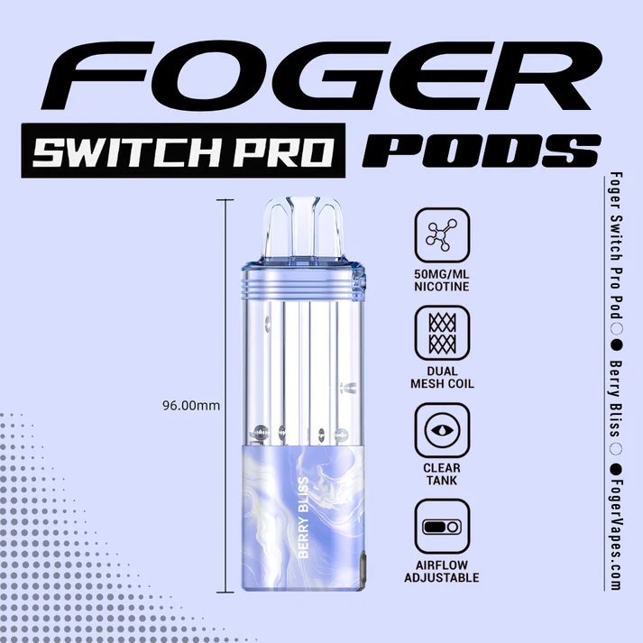 Foger Switch Replacement Pods 30K Puff Pods