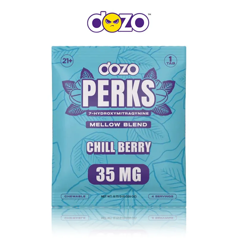 DOZO PERKS 7 HYDROXY KRATOM TABLETS 35MG/1CT/20PK