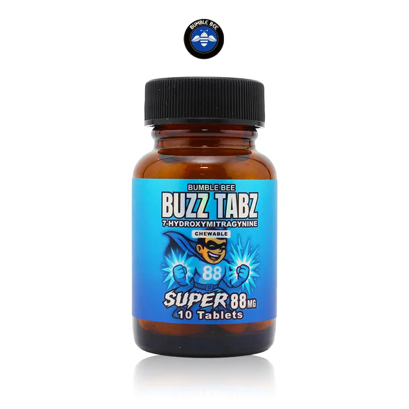 BUMBLE BEE BUZZ TABZ SUPER 7 HYDROXY KRATOM TABLETS 88MG/10CT/JAR