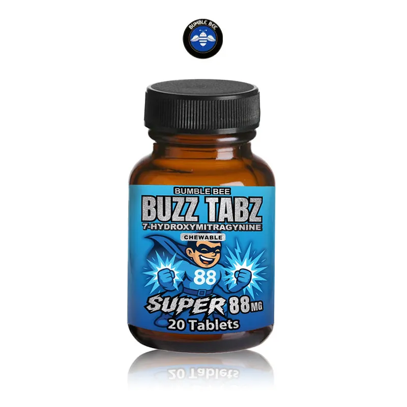BUMBLE BEE BUZZ TABZ SUPER 7 HYDROXY KRATOM TABLETS 88MG/20CT/JAR