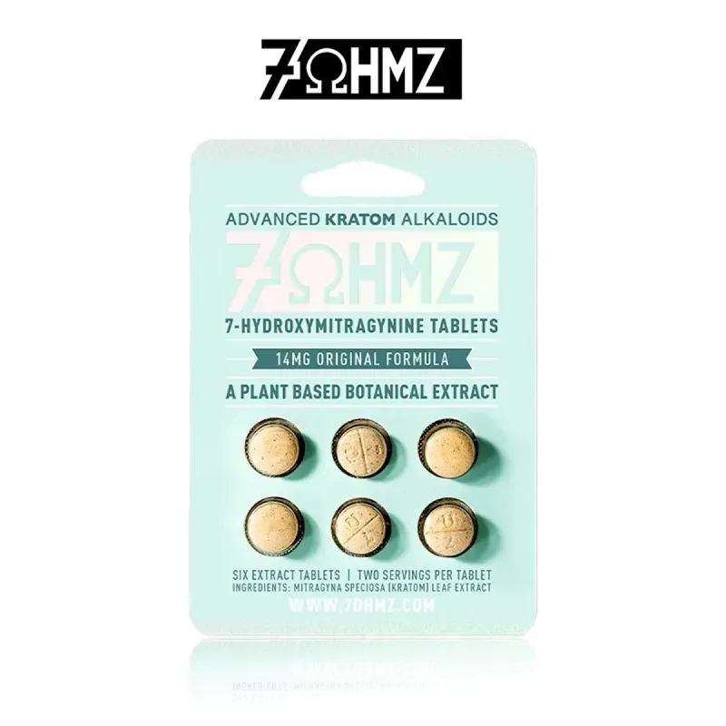 7ΩHMZ 7 HYDROXY KRATOM TABLETS 14MG/6CT/20PK