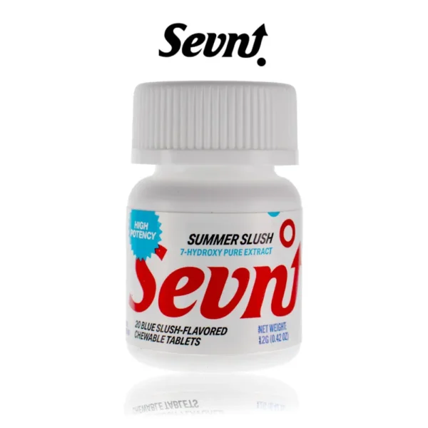 SEVN 7 HYDROXY KRATOM CHEWABLE TABLETS 40MG/20CT/8 JARS