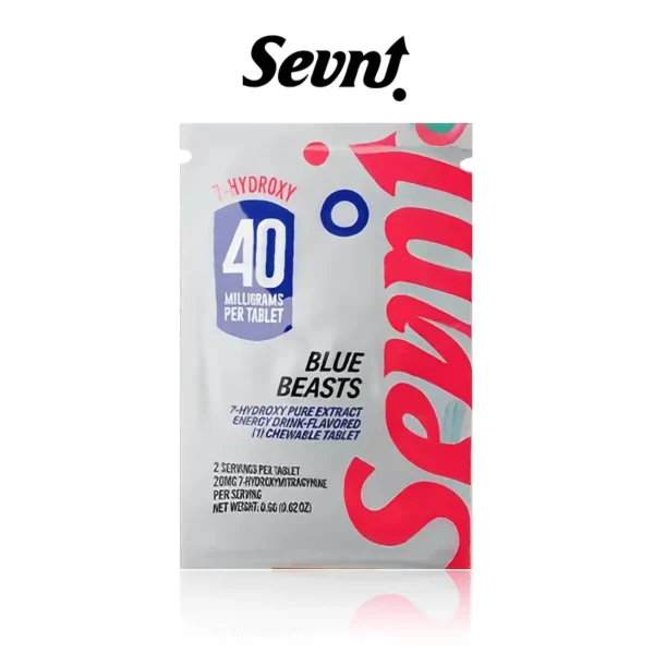 SEVN 7 HYDROXY KRATOM CHEWABLE TABLETS 40MG/1CT/PK