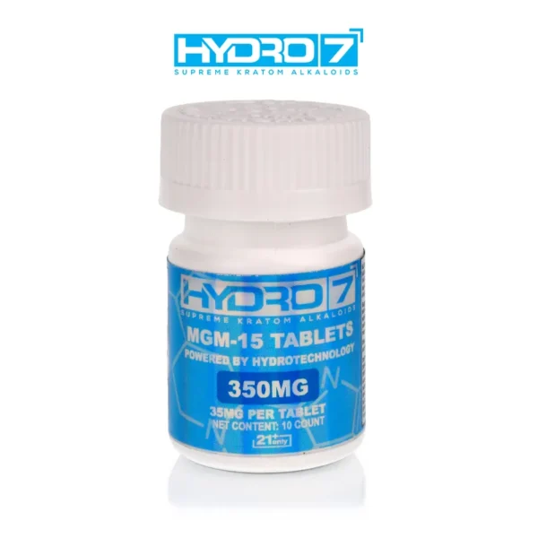 HYDRO7 MGM-15 SUPREME ALKALOIDS KRATOM TABLETS 35MG/10CT/JAR