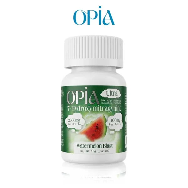 OPIA ULTRA 7 HYDROXY CHEWABLE KRATOM TABLETS 100MG/20CT/JAR