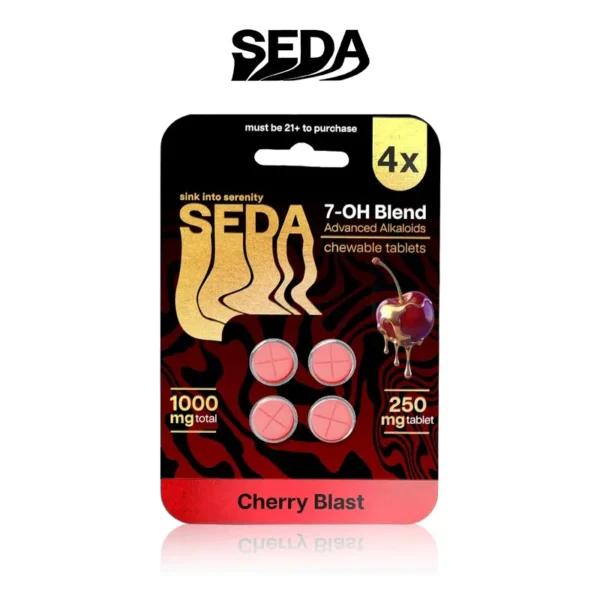 SEDA 7-OH BLEND KRATOM TABLETS 250MG/4CT/10PK (Buy 2 Get 1 Free)