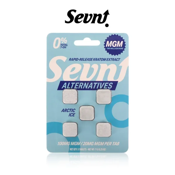 SEVN ALTERNATIVES MGM KRATOM TABLETS 20MG/5CT/5PK (Buy 4 Get 1 Free)