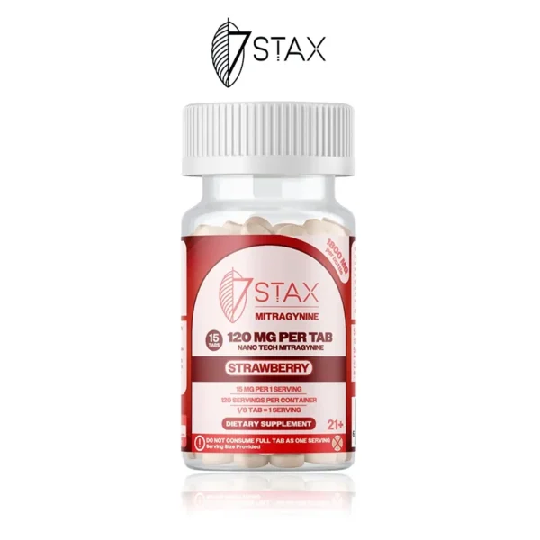 7STAX NANO TECH MITRAGYNINE KRATOM TABLETS 120MG/15CT/JAR (FLORIDA COMPLIANT)