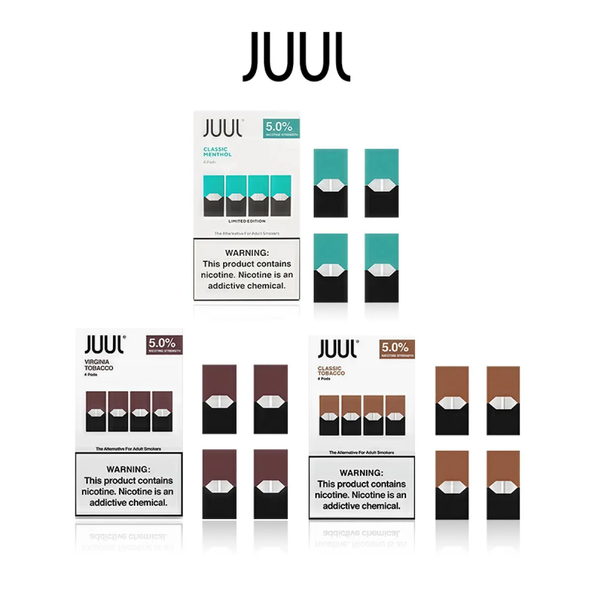 JUUL SALT 5.0% NICOTINE PODS 0.7ML/4CT/8PK - Image 2